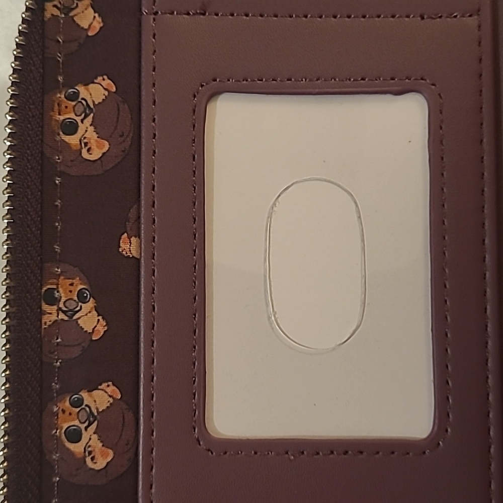 Loungefly Brown and Tan Zipper Wallet With Silver Hardware - Picture 8 of 11